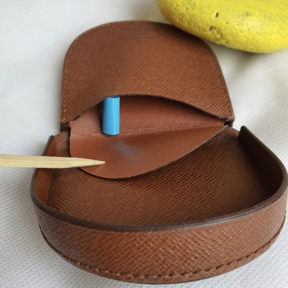 Louis Vuitton Mono Porte Monnaie Cuvette Leather Coin Purse Wallet Jewelry Case - Picture 5 of 10